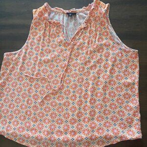 Modlusive Women's Top Size XL in Orange, white and black